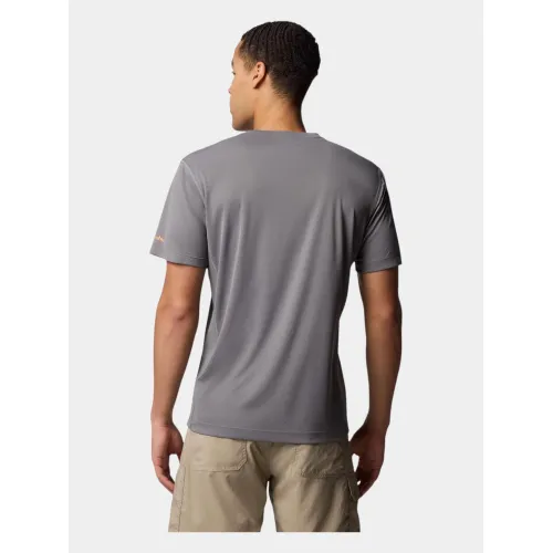 Columbia Zero Rules Light Short Sleeve Graphic Crew Férfi Póló 023-City Grey