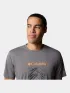 Columbia Zero Rules Light Short Sleeve Graphic Crew Férfi Póló 023-City Grey
