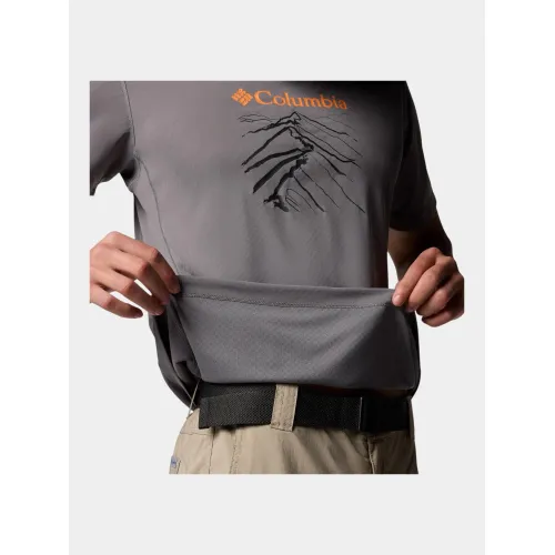 Columbia Zero Rules Light Short Sleeve Graphic Crew Férfi Póló 023-City Grey