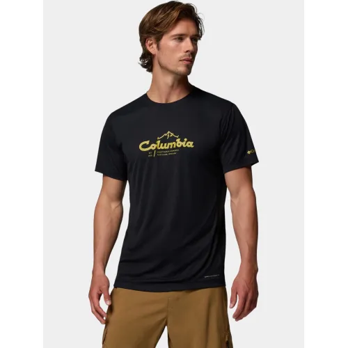 Columbia Zero Rules Light Short Sleeve Graphic Crew Férfi Póló 013-Black