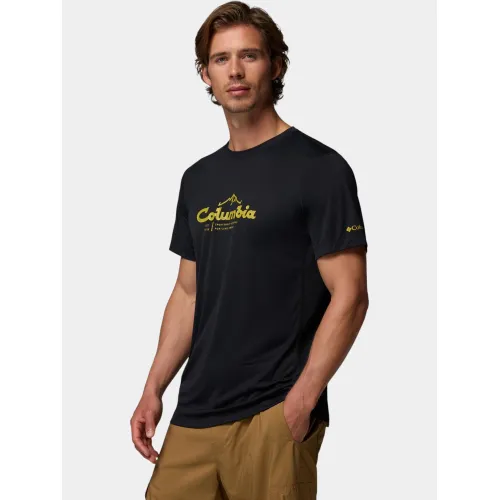 Columbia Zero Rules Light Short Sleeve Graphic Crew Férfi Póló 013-Black
