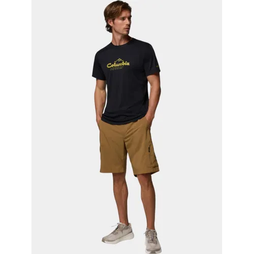 Columbia Zero Rules Light Short Sleeve Graphic Crew Férfi Póló 013-Black