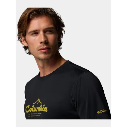 Columbia Zero Rules Light Short Sleeve Graphic Crew Férfi Póló 013-Black