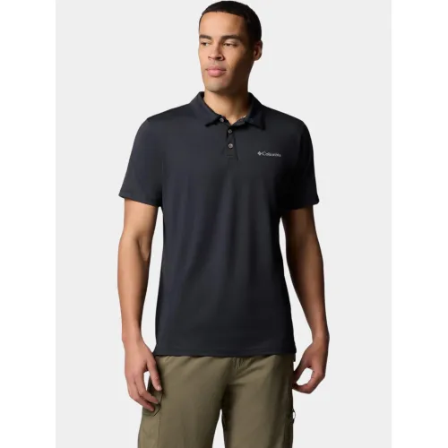Columbia Tech Trail Utility Polo Férfi Galléros póló 010-Black