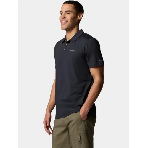 Columbia Tech Trail Utility Polo Férfi Galléros póló 010-Black