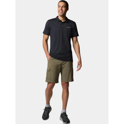 Columbia Tech Trail Utility Polo Férfi Galléros póló 010-Black