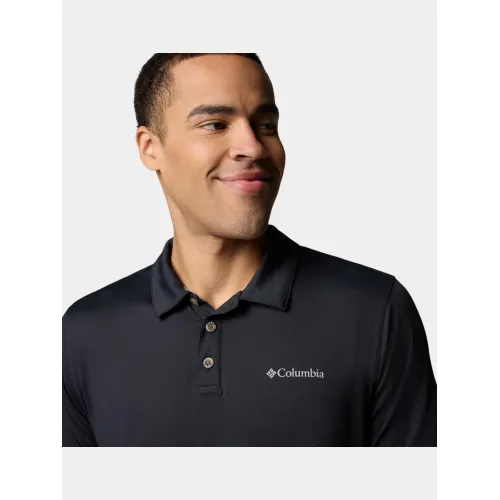 Columbia Tech Trail Utility Polo Férfi Galléros póló 010-Black