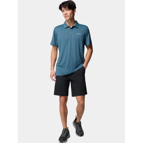 Columbia Tech Trail Utility Polo Férfi Galléros póló 429-Everblue
