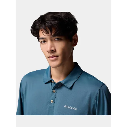 Columbia Tech Trail Utility Polo Férfi Galléros póló 429-Everblue