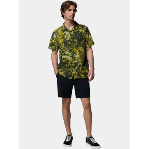 Columbia Tech Trail Utility Printed Woven Short Sleeve Férfi Ing 764-Antique Moss