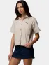Columbia Brea Falls Woven Short Sleeve Shirt Női Ing, Blúz 278-Dark Stone
