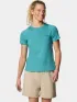 Columbia Weekend Ascent Short Sleeve Shirt Női Fitness felső 330-Teal