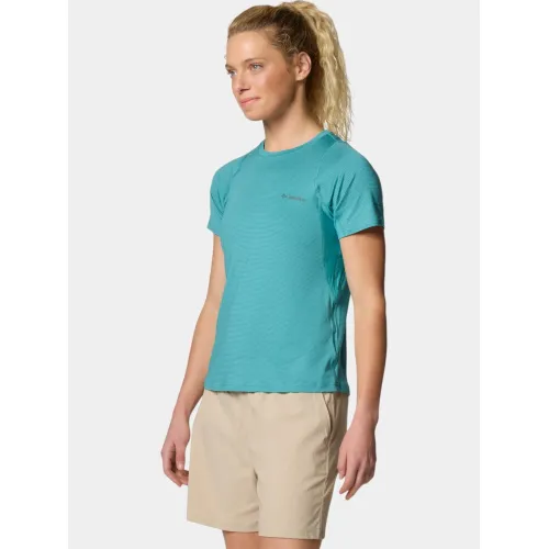 Columbia Weekend Ascent Short Sleeve Shirt Női Fitness felső 330-Teal
