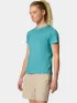 Columbia Weekend Ascent Short Sleeve Shirt Női Fitness felső 330-Teal