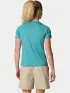 Columbia Weekend Ascent Short Sleeve Shirt Női Fitness felső 330-Teal