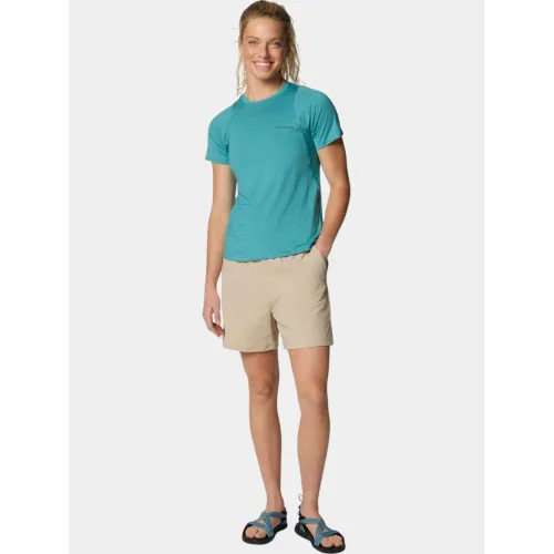 Columbia Weekend Ascent Short Sleeve Shirt Női Fitness felső 330-Teal