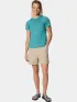 Columbia Weekend Ascent Short Sleeve Shirt Női Fitness felső 330-Teal