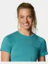 Columbia Weekend Ascent Short Sleeve Shirt Női Fitness felső 330-Teal