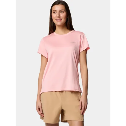 Columbia BlueVista Hill SS Crew Női Sport felső 669-Pink Sand