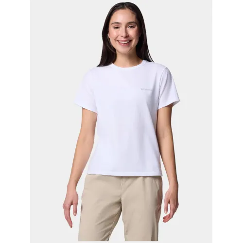 Columbia Sun Trek Short Sleeve II Női Fitness felső 100-White