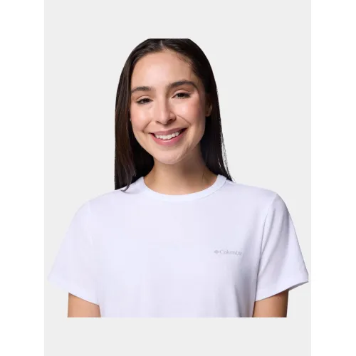 Columbia Sun Trek Short Sleeve II Női Fitness felső 100-White