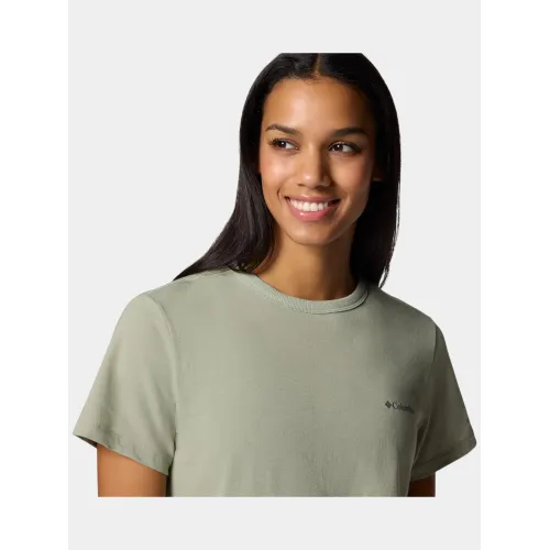 Columbia Sun Trek Short Sleeve II Női Fitness felső 348-Safari