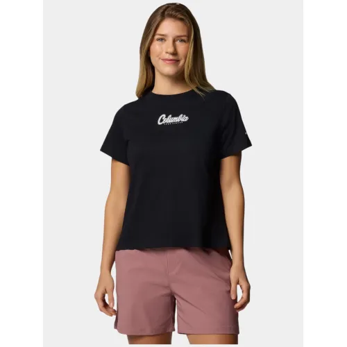 Columbia Rolling Bend Graphic Short Sleeve Shirt Női Póló 010-Black