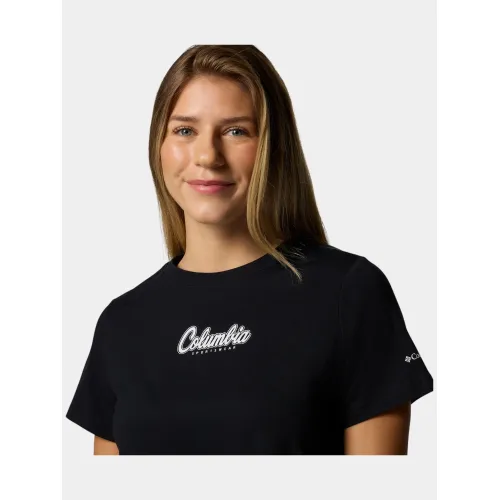 Columbia Rolling Bend Graphic Short Sleeve Shirt Női Póló 010-Black
