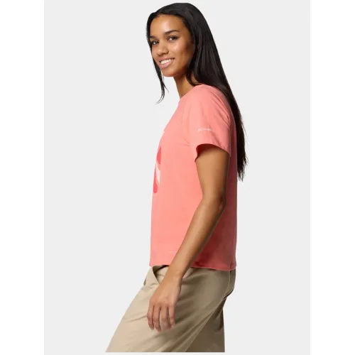 Columbia Sun Trek Graphic Short Sleeve III Női Fitness felső 685-Alpenglow