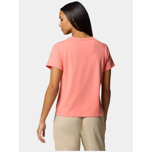 Columbia Sun Trek Graphic Short Sleeve III Női Fitness felső 685-Alpenglow