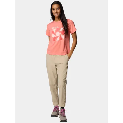 Columbia Sun Trek Graphic Short Sleeve III Női Fitness felső 685-Alpenglow