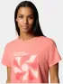 Columbia Sun Trek Graphic Short Sleeve III Női Fitness felső 685-Alpenglow