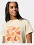 Columbia Sun Trek Graphic Short Sleeve III Női Fitness felső 759-Lemon Wash