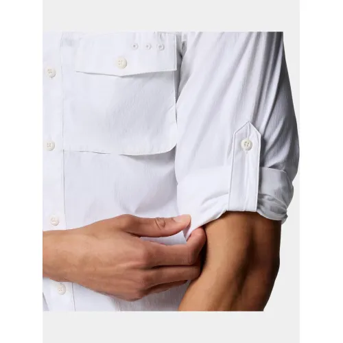 Columbia Wild Cast Long Sleeve Shirt Férfi Ing 100-White