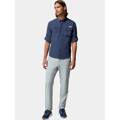 Columbia Wild Cast Long Sleeve Shirt Férfi Ing 466-Nocturnal