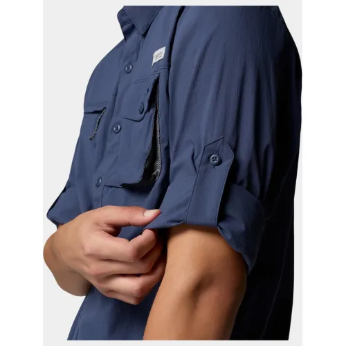 Columbia Wild Cast Long Sleeve Shirt Férfi Ing 466-Nocturnal