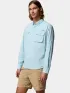 Columbia Wild Cast Long Sleeve Shirt Férfi Ing 482-Marine Light