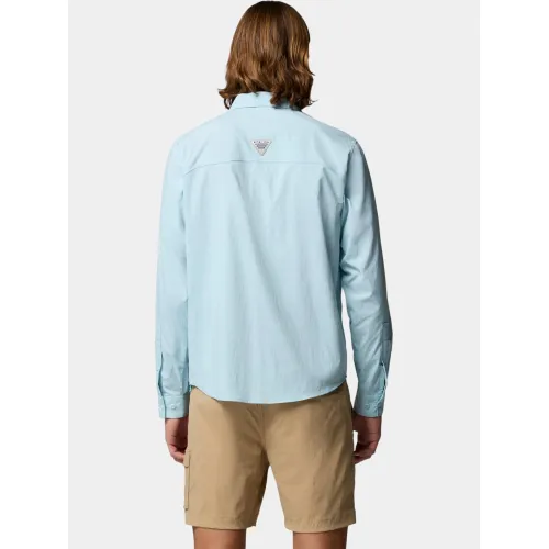 Columbia Wild Cast Long Sleeve Shirt Férfi Ing 482-Marine Light