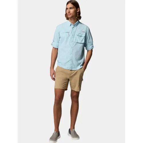 Columbia Wild Cast Long Sleeve Shirt Férfi Ing 482-Marine Light