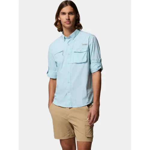 Columbia Wild Cast Long Sleeve Shirt Férfi Ing 482-Marine Light