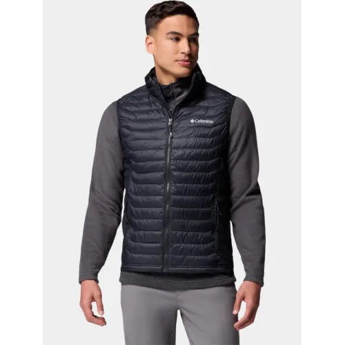 Columbia Powder Pass Hybrid Vest Férfi Mellény 010-Black