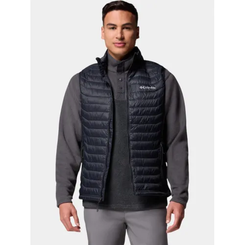 Columbia Powder Pass Hybrid Vest Férfi Mellény 010-Black