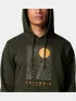 Columbia Beaumount Graphic Hoodie Férfi Pulóver 367-Greenscape