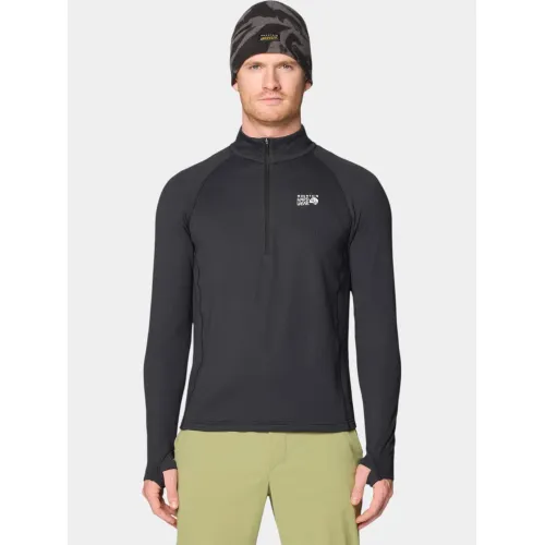 Mountain Hardwear Crater Lake Heavyweight Half Zip Férfi Polár, Softshell, Középréteg 010-Black