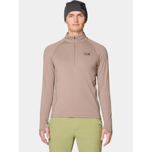 Mountain Hardwear Crater Lake Heavyweight Half Zip Férfi Polár, Softshell, Középréteg 244-Wild Taupe