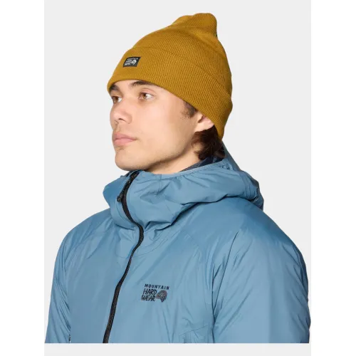 Mountain Hardwear Logo Cuff Beanie Férfi Sapka, kalap 255-Olive Gold