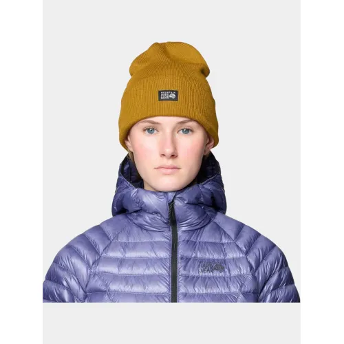 Mountain Hardwear Logo Cuff Beanie Férfi Sapka, kalap 255-Olive Gold