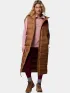 Columbia Pike Lake II Long Vest Női Mellény 224-Camel Brown