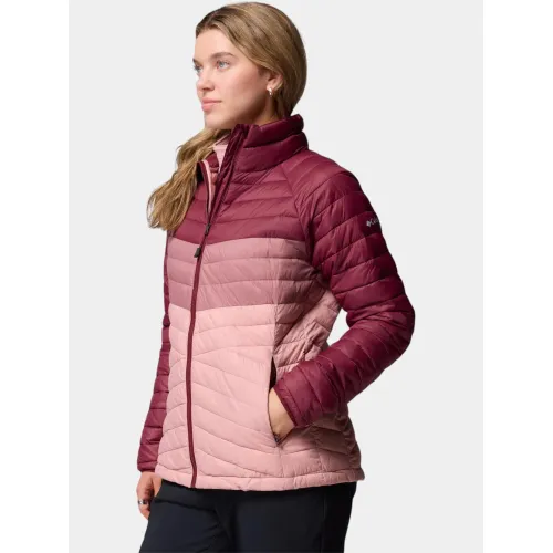 Columbia Powder Pass Jacket Női Utcai Kabát 659-Eraser Pink