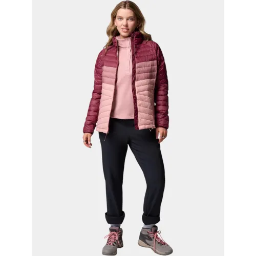 Columbia Powder Pass Jacket Női Utcai Kabát 659-Eraser Pink